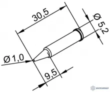 102PDLF10 — конус 1 мм (к i-Tool, i-Tool nano) фото 1