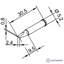 102CDLF24 — клин 2,4 мм (к i-Tool, i-Tool nano) фото 1