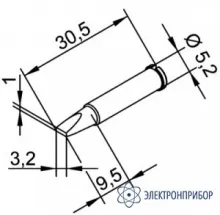 102CDLF32 — клин 3,2 мм (к i-Tool, i-Tool nano) фото 1