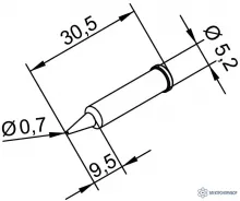 102PDLF07 — конус 0,7 мм (к i-Tool, i-Tool nano) фото 1