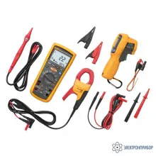 Fluke 1587KIT/62MAX+ FC — комплект мультиметр-мегаомметр c функцией беспроводной связи + токовые клещи + инфракрасный термометр фото 1