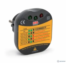 MS6860D — тестер электрических розеток и заземления фото 1