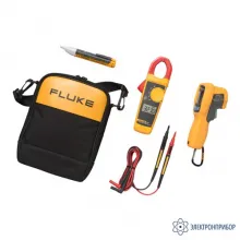 Fluke 62MAX+/323/1AC — комплект инфракрасного термометра, токоизмерительных клещей и детектор напряжения переменного тока фото 1
