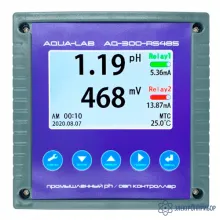 AQUA-LAB AQ-300-RS-485 — промышленный PH, ORP контроллер (интерфейс RS485 Modbus RTU) фото 1