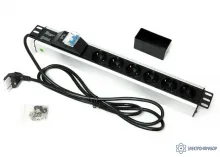 АТР-9226 — удлинитель с 6 евророзетками с автоматом выключения фото 1