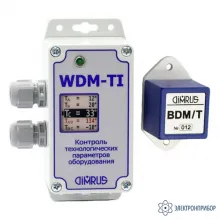 BDM/T+WDM/TI — комплект беспроводных датчиков (3 штуки) и приемника (с экраном) для контроля контактов выключателей фото 1