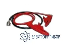 КС-1.5К25 — кабель соединительный 1,5 м, 75 Ом, оконцованный BNC.M – изолированный зажим типа «крокодил» с шириной захвата 25.4 мм фото 1
