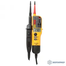 Fluke T150 — тестер напряжения/целостности с ЖК-дисплеем, омметром и переключаемой нагрузкой фото 1