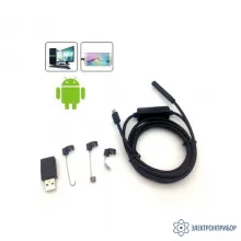 МЕГЕОН 33022 — полужесткий эндоскоп-видеоскоп microUSB фото 1