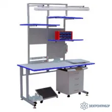 К14 ESD HPL — комплект опций антистатический для рабочего места метролога (ЛДСП с антистатическим HPL пластиком) фото 1