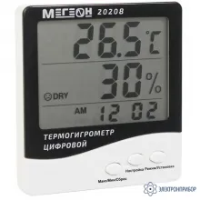 МЕГЕОН 20208 — термогигрометр настольный фото 1