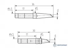 МИ-DС-02 — паяльная насадка 2,5 мм (миниволна, износостойкая) фото 1