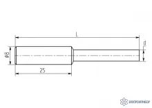 МCC30-Z-08 — паяльная насадка 8,0 мм удлиненная (затачиваемая, медная) фото 1