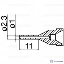 N61-12 — насадка 1.0 мм типа L фото 1