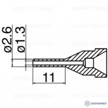 N61-13 — насадка 1.3 мм типа L фото 1