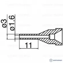 N61-14 — насадка 1.6 мм типа L фото 1