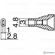 N61-15 — насадка 2x1 мм фото 1