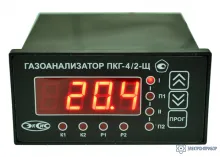 ПКГ-4/2-Щ-К-2Р-220В — стационарный двухканальный газоанализатор кислорода в щитовом исполнении (измерительный блок, 2 реле) фото 1
