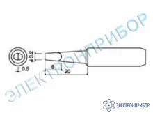 HAKKO 900 L-T-3C — паяльная сменная головка для паяльников HAKKO 900L, 908 фото 1