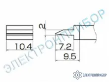 T12-1401 — паяльная сменная композитная головка для станций FX-950/ FX-951/FX-952/FM-203 фото 1