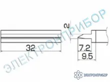 T12-1405 — паяльная сменная композитная головка для станций FX-950/ FX-951/FX-952/FM-203 фото 1