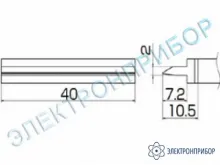 T12-1406 — паяльная сменная композитная головка для станций FX-950/ FX-951/FX-952/FM-203 фото 1