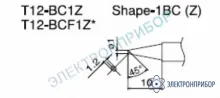 T12-BC1Z — паяльная сменная композитная головка для станций FX-950/ FX-951/FX-952/FM-203 фото 1