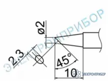T12-BC2Z — паяльная сменная композитная головка для станций FX-950/ FX-951/FX-952/FM-203 фото 1
