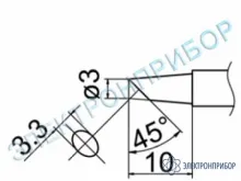 T12-BCF3Z — паяльная сменная композитная головка для станций FX-950/ FX-951/FX-952/FM-203 фото 1