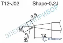 T12-J02 — паяльная сменная композитная головка для станций FX-950/ FX-951/FX-952/FM-203 фото 1