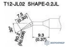 T12-JL02 — паяльная сменная композитная головка для станций FX-950/ FX-951/FX-952/FM-203 фото 1