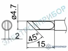 T12-K — паяльная сменная композитная головка для станций FX-950/ FX-951/FX-952/FM-203 фото 1