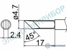 T12-KF — паяльная сменная композитная головка для станций FX-950/ FX-951/FX-952/FM-203 фото 1