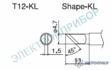 T12-KL — паяльная сменная композитная головка для станций FX-950/ FX-951/FX-952/FM-203 фото 1