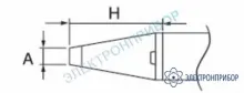 A1577 — паяльная сменная головка для термопинцета HAKKO 950 (C1311) фото 1