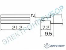 T12-1403 — паяльная сменная композитная головка для станций FX-950/ FX-951/FX-952/FM-203 фото 1