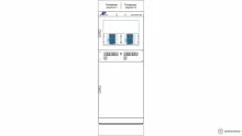 ШЭРА-РЗТ-2004 — шкаф резервных защит и АУВ стороны ВН двух трансформаторов фото 1