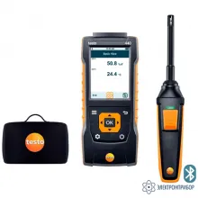 testo 440 (0563 4404) — комплект с Bluetooth зондом влажности и температуры 0636 9731 и кейсом фото 1