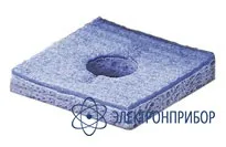 003B — вискозная губка 55х55 мм с центральным отверстием и прорезью фото 1