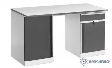 CP-15-7+ТМБ-01+ТМБ-02 ESD — стол рабочий КОНСТАНТ с тумбами ТМБ-01 и ТМБ-02, антистатическое исполнение фото 1
