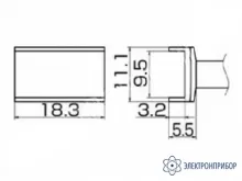 T12-1003 — паяльная сменная композитная головка для станций FX-950/ FX-951/FX-952/FM-203 фото 1