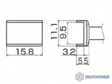 T12-1004 — паяльная сменная композитная головка для станций FX-950/ FX-951/FX-952/FM-203 фото 1