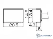 T12-1009 — паяльная сменная композитная головка для станций FX-950/ FX-951/FX-952/FM-203 фото 1