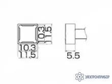 T12-1202 — паяльная сменная композитная головка для станций FX-950/ FX-951/FX-952/FM-203 фото 1