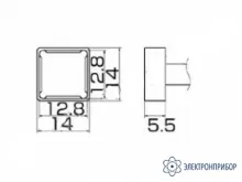T12-1204 — паяльная сменная композитная головка для станций FX-950/ FX-951/FX-952/FM-203 фото 1