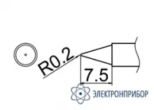 T12-B — паяльная сменная композитная головка для станций FX-950/ FX-951/FX-952/FM-203 фото 1