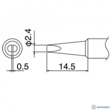 T18-D24 — паяльная сменная головка для паяльника HAKKO FX-8801ESD фото 1
