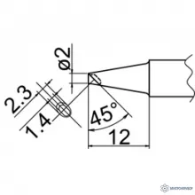 T20-BCM2 — наконечник для станций FX-838 фото 1