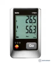 testo 176 H1 — 4х-канальный логгер данных температуры и влажности с разъемами для внешних зондов (NTC/емкостный сенсор влажности) фото 1