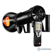 testo 417 комплект 2 — анемометр с набором воронок и выпрямителем потока фото 1